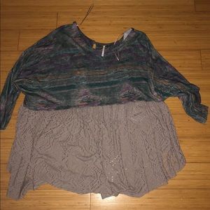 Free people multi color shirt size Medium